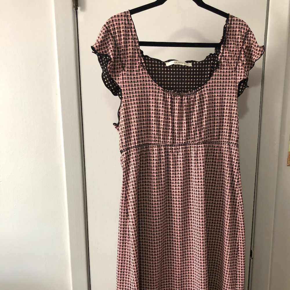 Flirty pink and black dress